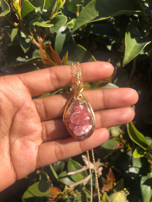 Pink Amethyst Necklace