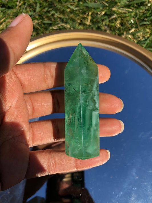 Green Flourite Tower