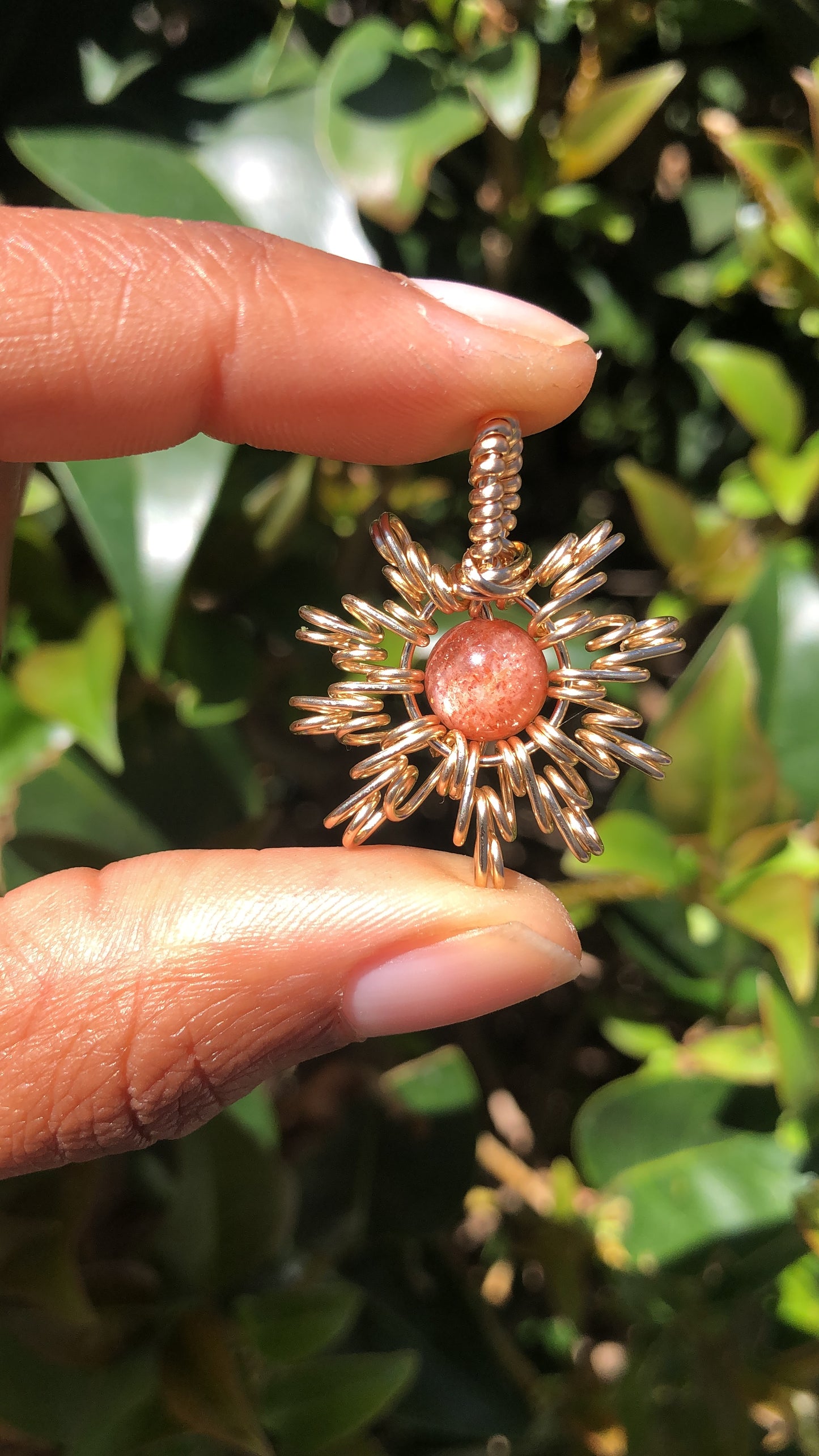 Sunstone Sun Necklace