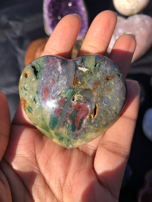 Ocean Jasper Heart