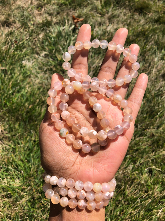 Flower Agate Bracelet