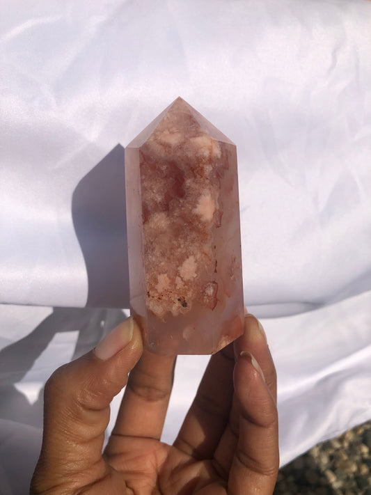 Flower Agate x Carnelian Tower