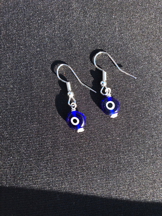 Evil eye earrings