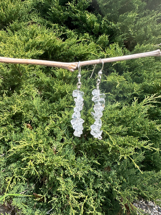 Crystal chip earrings