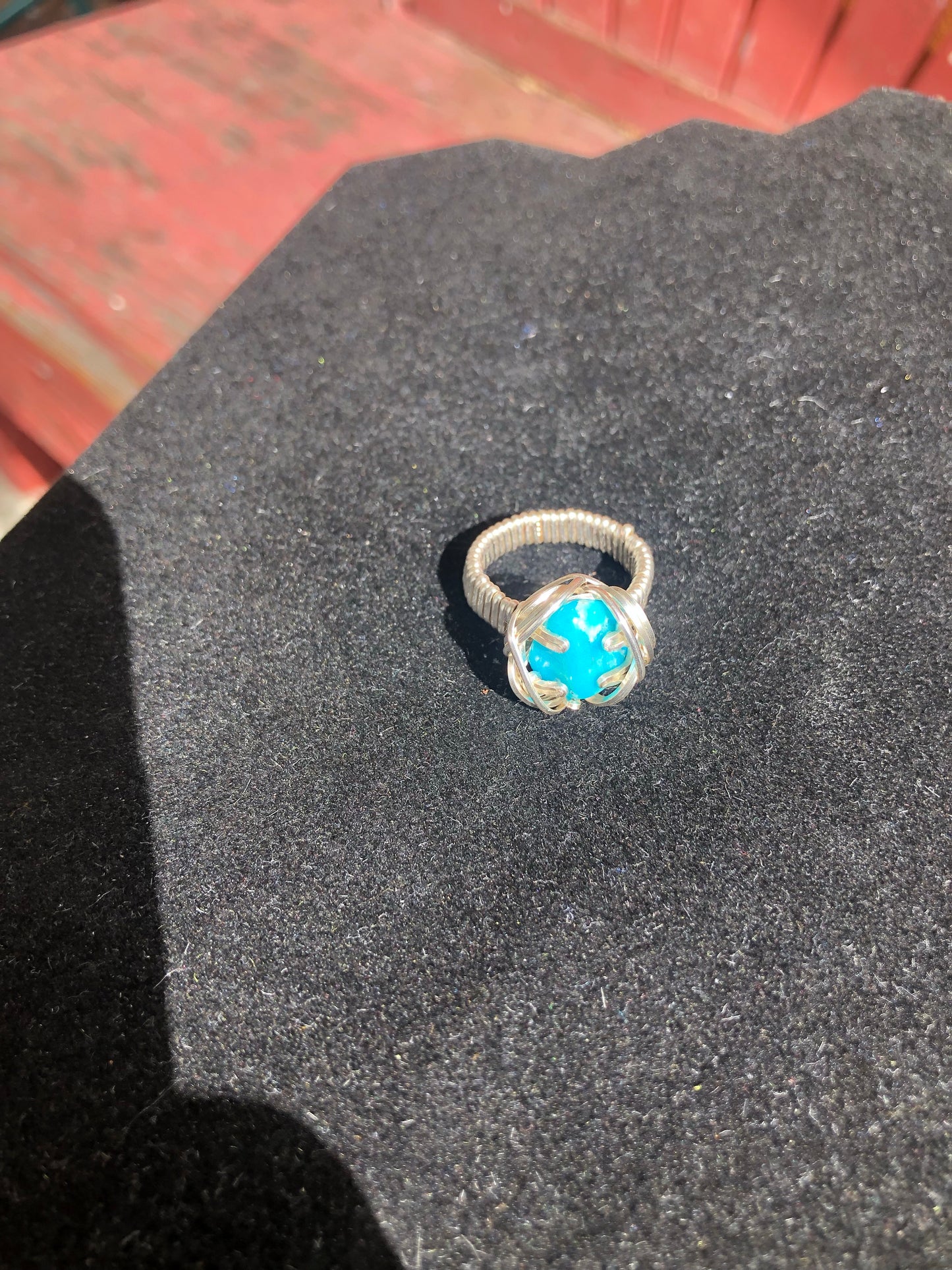 Turquoise Lotus Ring