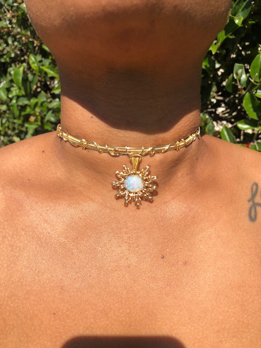 Sun Opal Choker
